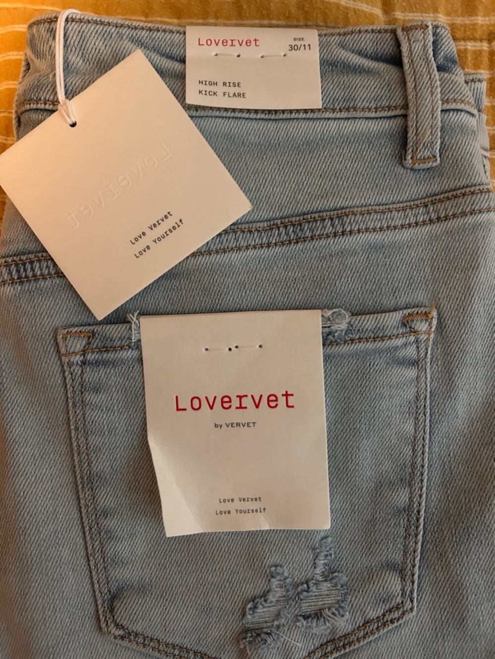 High Rise Light Blue Women's Jeans - Picture 10 of 10